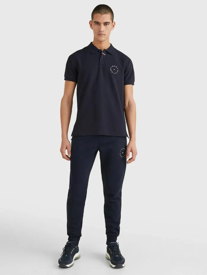 Tommy Hilfiger Organic Cotton Pique Regular Fit Polo Desert Sky Mens Polo Shirts Online