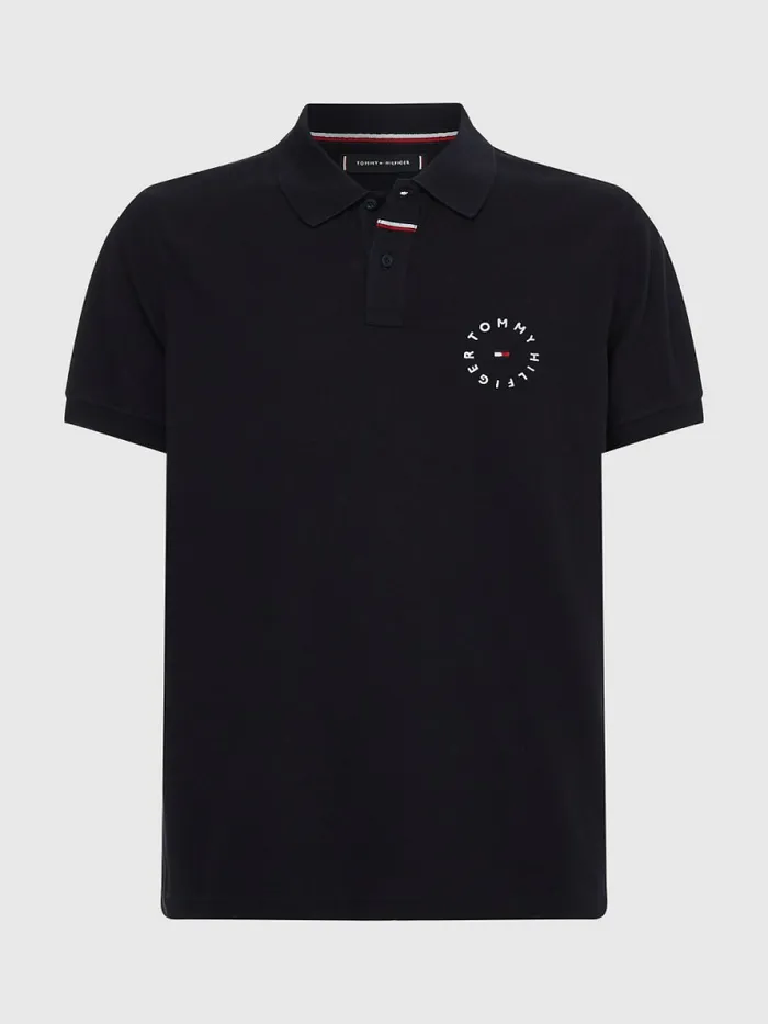 Tommy Hilfiger Organic Cotton Pique Regular Fit Polo Desert Sky Mens Polo Shirts Online