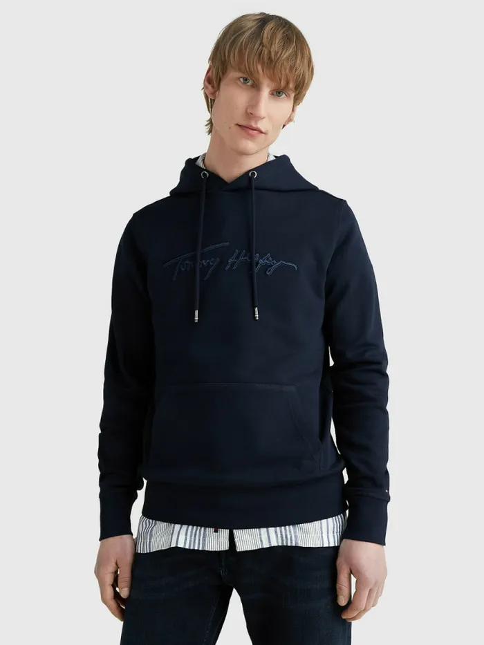 Tommy Hilfiger Organic Cotton Signature Hoody Desert Sky Mens Sweatshirts and Hoodies On Sale Tommy Hilfiger Organic Cotton Signature Hoody Desert Sky Mens Sweatshirts and Hoodies On Sale