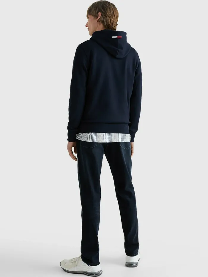 Tommy Hilfiger Organic Cotton Signature Hoody Desert Sky Mens Sweatshirts and Hoodies On Sale