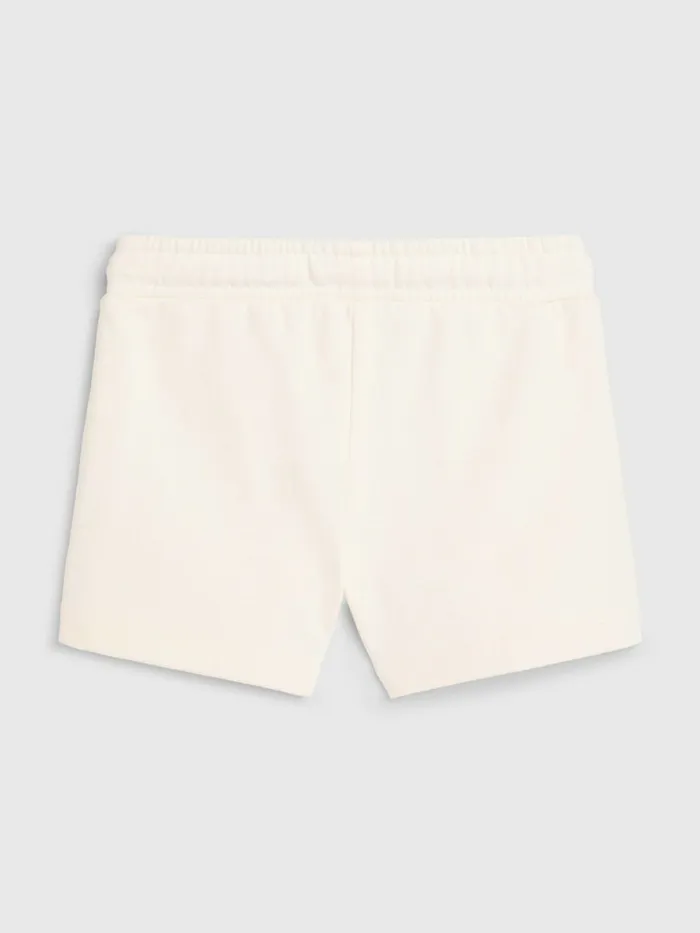 Tommy Hilfiger Organic Cotton Sweat Shorts Ancient White Girls Trousers Shorts and Skirts On Sale