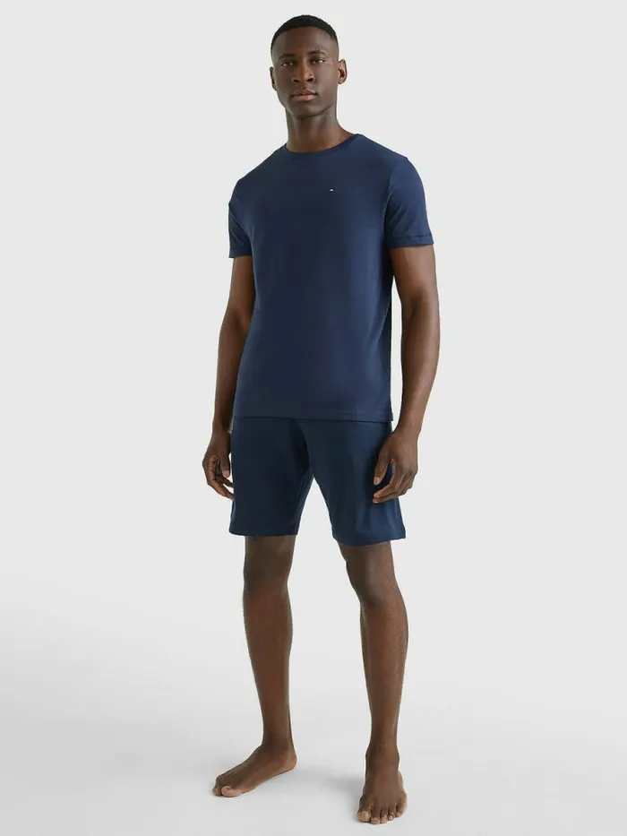 Tommy Hilfiger Organic Cotton TShirt Navy BlazerPt Mens Essentials