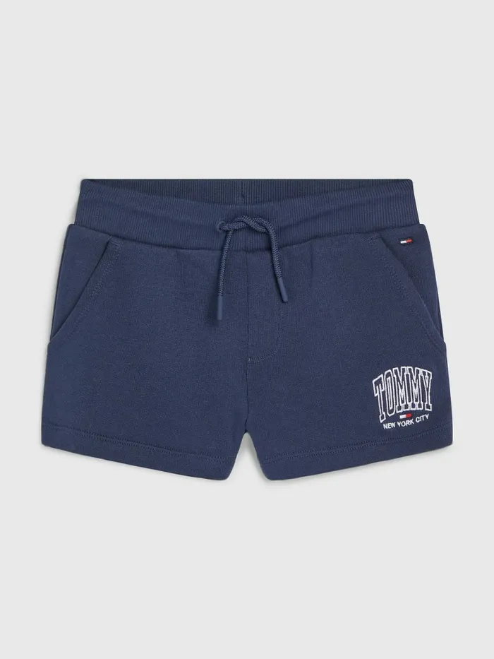 Tommy Hilfiger Organic Cotton Varsity Shorts Twilight Navy Girls Trousers Shorts and Skirts Casaul Tommy Hilfiger Organic Cotton Varsity Shorts Twilight Navy Girls Trousers Shorts and Skirts Casaul
