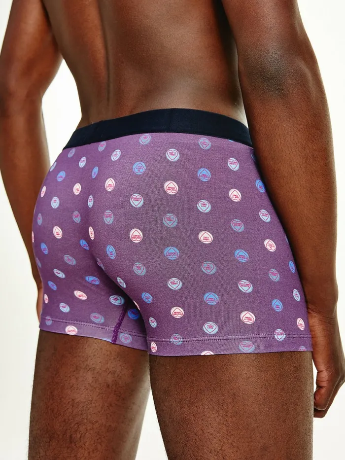 Tommy Hilfiger Original AllOver Print Trunks Candy Hearts Mens Underwear Online
