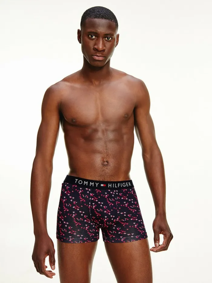 Tommy Hilfiger Original AllOver Print Trunks Flutter Hearts Mens Underwear Fashion Tommy Hilfiger Original AllOver Print Trunks Flutter Hearts Mens Underwear Fashion