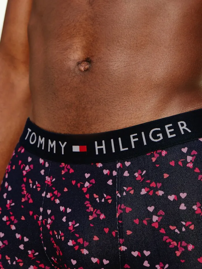 Tommy Hilfiger Original AllOver Print Trunks Flutter Hearts Mens Underwear Fashion