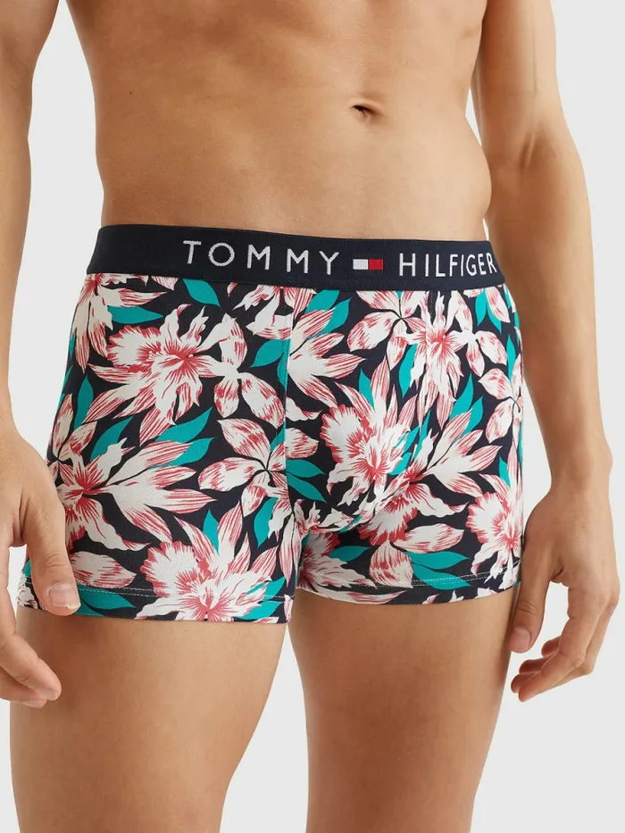Tommy Hilfiger Original AllOver Print Trunks Tropical Floral Des Mens Underwear Gift for Friend