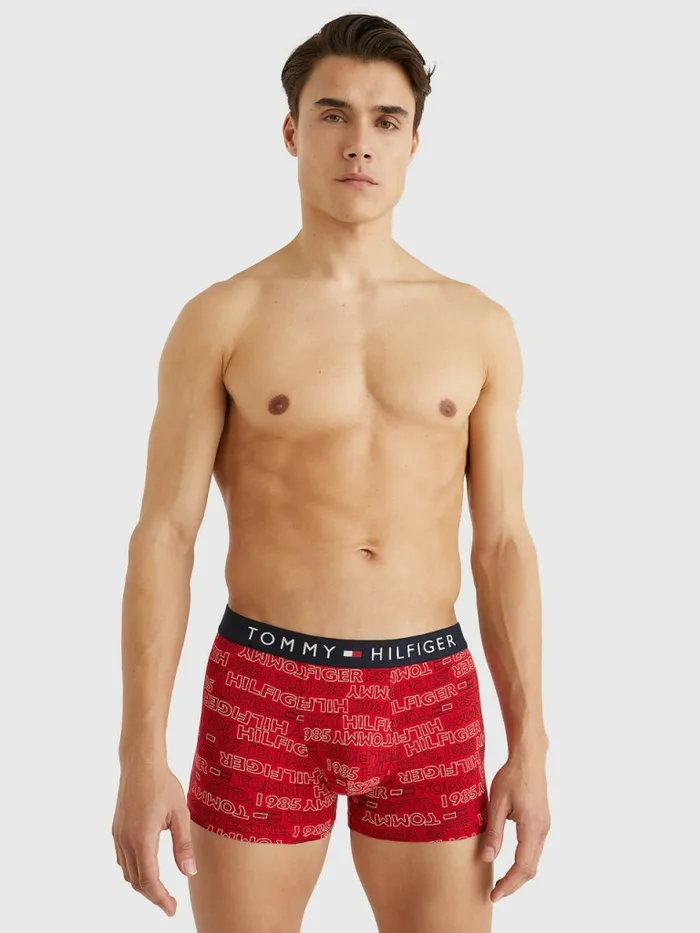 Tommy Hilfiger Original AllOver Print Trunks Watery Logo Uw Mens Underwear Gift for Friend