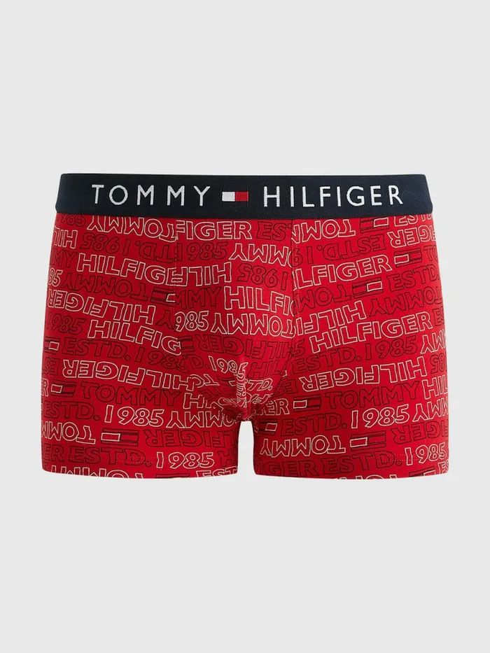 Tommy Hilfiger Original AllOver Print Trunks Watery Logo Uw Mens Underwear Gift for Friend