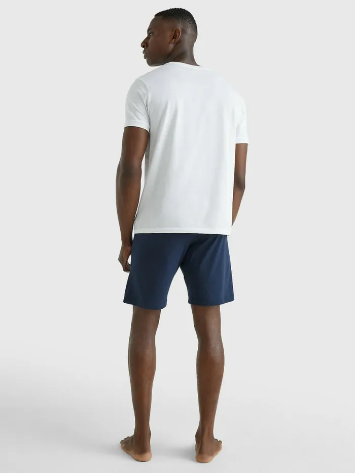 Tommy Hilfiger Original ColourBlocked Logo TShirt White Mens Essentials