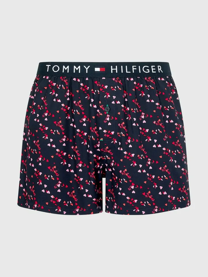 Tommy Hilfiger Original Logo Waistband Print Boxer Shorts Flutter Hearts Mens Underwear Gift for Friend