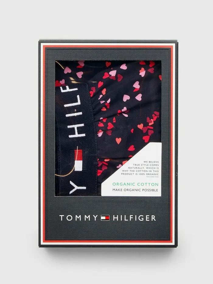 Tommy Hilfiger Original Logo Waistband Print Boxer Shorts Flutter Hearts Mens Underwear Gift for Friend
