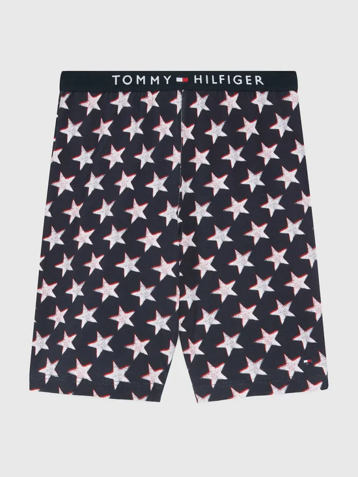 Tommy Hilfiger Original Short Print Pyjamas Primary RedOffset Stars Boys Underwear and Socks For Sale