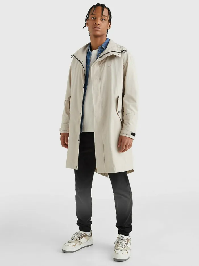 Tommy Hilfiger Oversized Parka Savannah Sand Mens Coats and Jackets Near Me