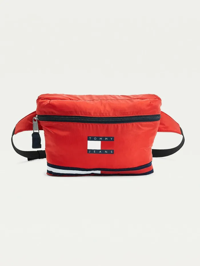 Tommy Hilfiger Packable Poncho Bum Bag Deep Crimson Womens Bags Near Me