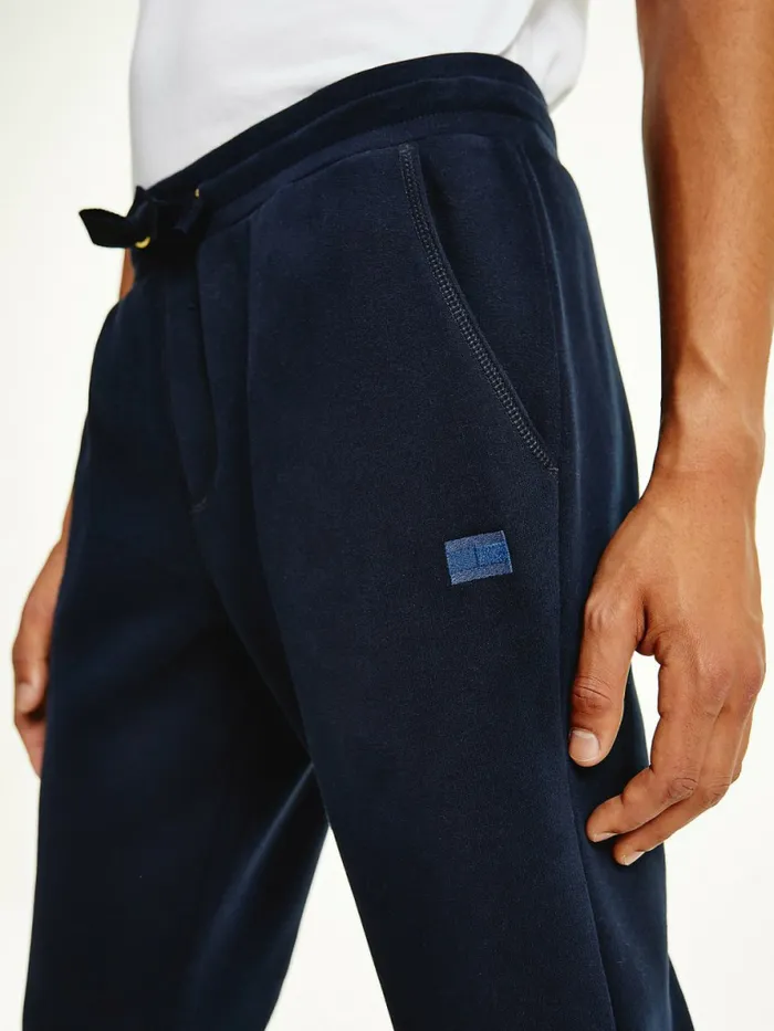 Tommy Hilfiger Peached Fleece Joggers Desert Sky Mens Trousers