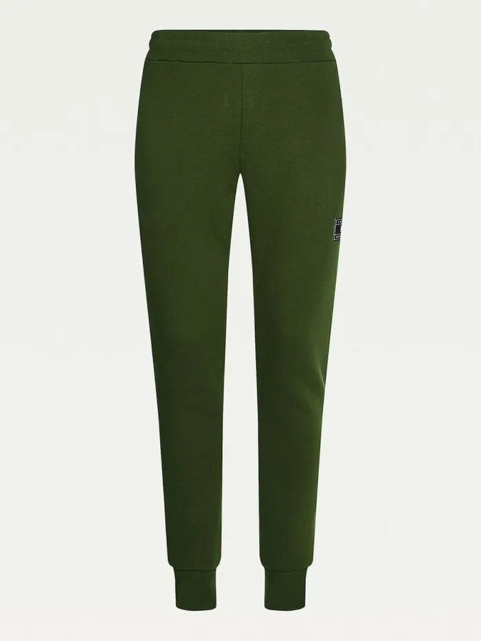 Tommy Hilfiger Peached Fleece Joggers National Forest Mens Tracksuits Casaul