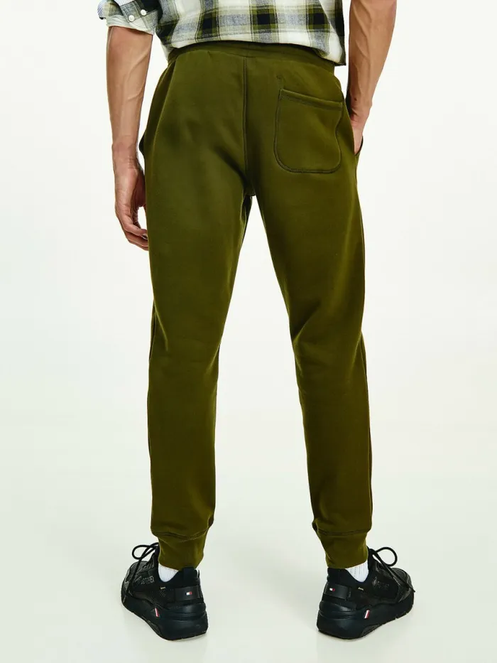 Tommy Hilfiger Peached Fleece Joggers Olivewood Mens Tracksuits On Sale