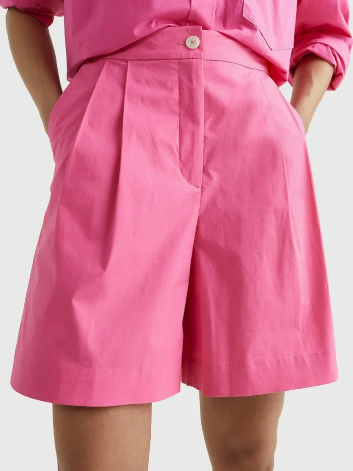Tommy Hilfiger Pleated Relaxed Fit Shorts Radiant Pink Womens Shorts Gift 4 You Tommy Hilfiger Pleated Relaxed Fit Shorts Radiant Pink Womens Shorts Gift 4 You