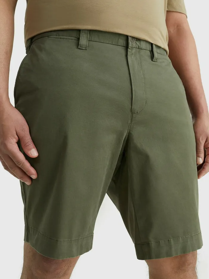 Tommy Hilfiger Plus 1985 Collection Organic Cotton Shorts Army Green Mens Plus Size Clothing Online Tommy Hilfiger Plus 1985 Collection Organic Cotton Shorts Army Green Mens Plus Size Clothing Online