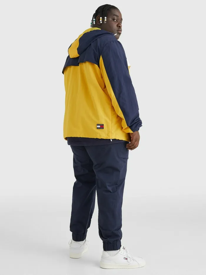 Tommy Hilfiger Plus Chicago Windbreaker Prairie YellowMulti Mens Coats and Jackets Sale