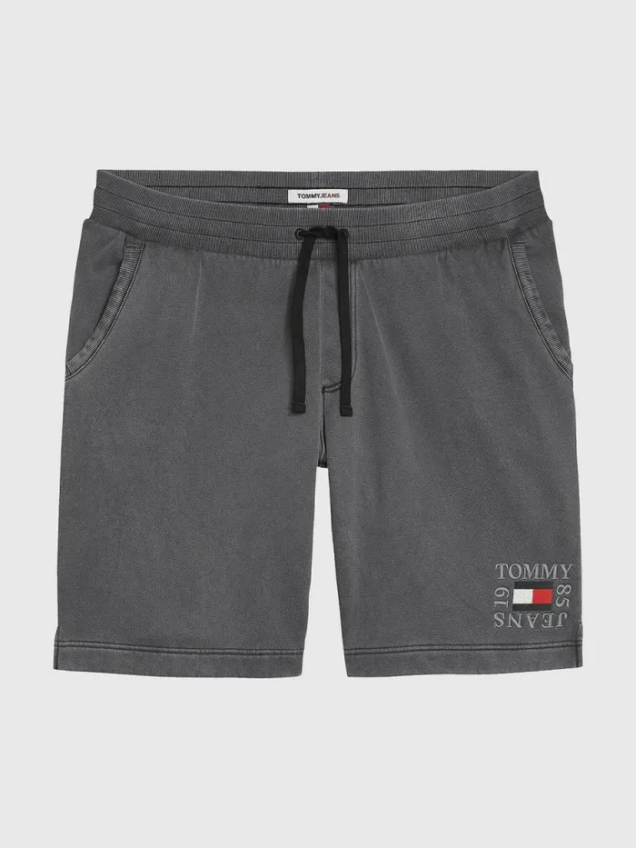 Tommy Hilfiger Plus Fleece Relaxed Shorts Black Mens Shorts Gift Ideas