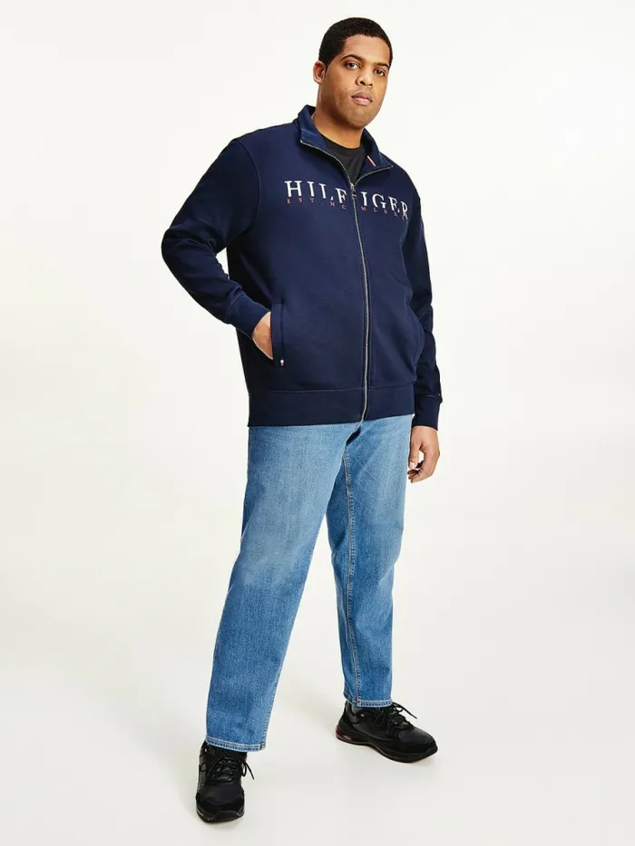 Tommy Hilfiger Plus Flex Fleece Logo ZipThru Sweatshirt Desert Sky Mens Sweatshirts and Hoodies Fashion Tommy Hilfiger Plus Flex Fleece Logo ZipThru Sweatshirt Desert Sky Mens Sweatshirts and Hoodies Fashion