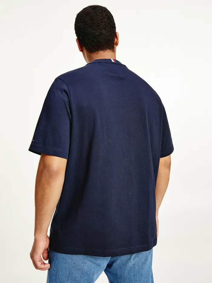 Tommy Hilfiger Plus Icons Relaxed Fit TShirt Desert Sky Mens TShirts Popular