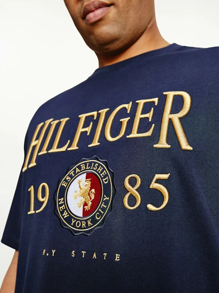 Tommy Hilfiger Plus Icons Relaxed Fit TShirt Desert Sky Mens TShirts Popular