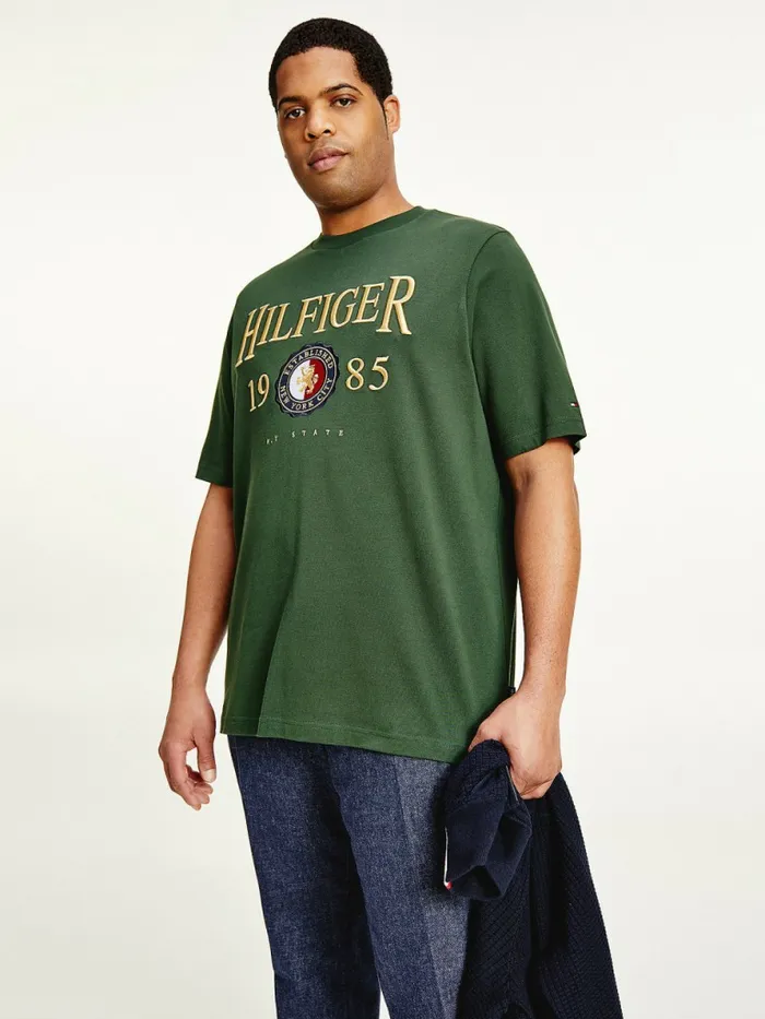 Tommy Hilfiger Plus Icons Relaxed Fit TShirt National Forest Mens Plus Size Clothing Tommy Hilfiger Plus Icons Relaxed Fit TShirt National Forest Mens Plus Size Clothing
