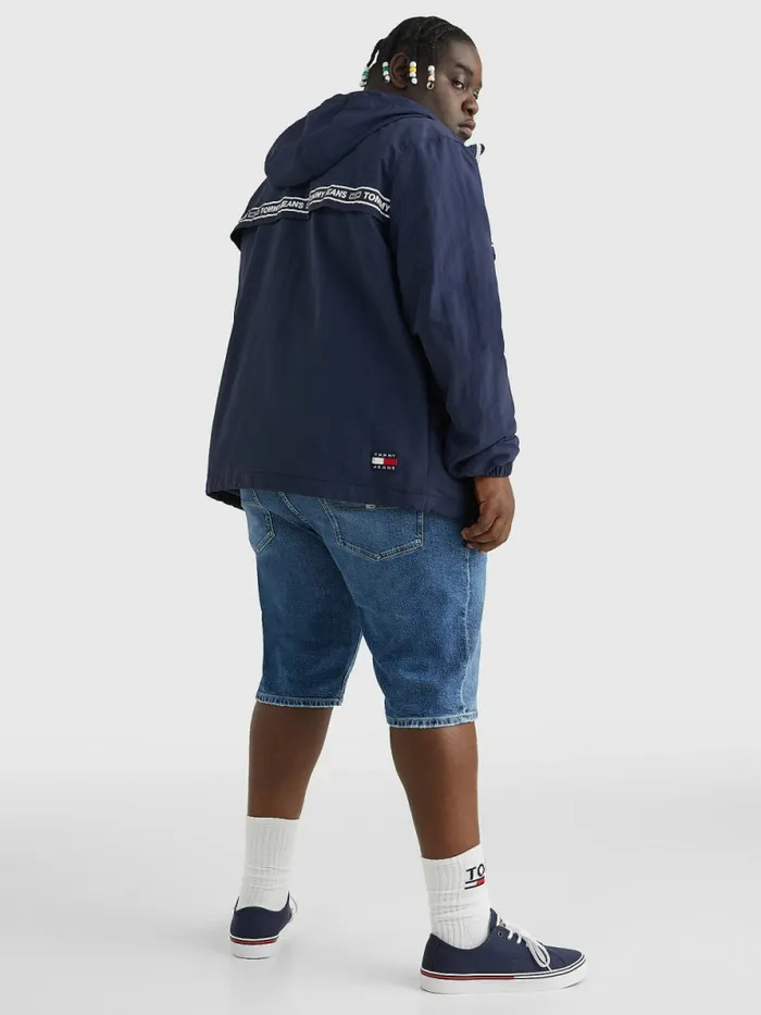 Tommy Hilfiger Plus Logo Tape Chicago Windbreaker Twilight Navy Mens Coats and Jackets Online