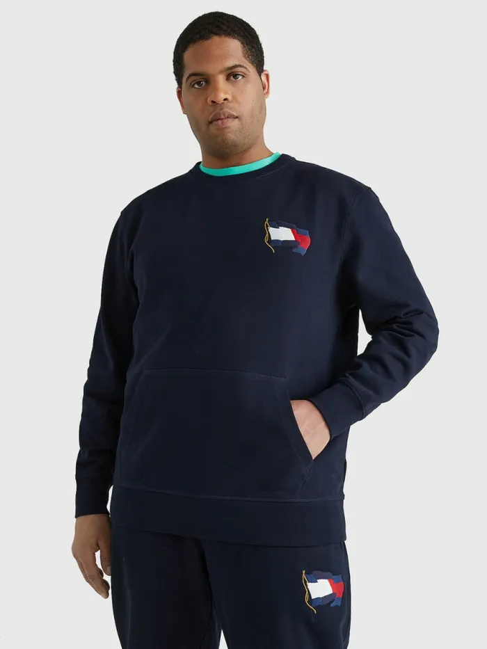 Tommy Hilfiger Plus Motion Flag Crew Neck Sweatshirt Desert Sky Mens Sweatshirts and Hoodies Online Tommy Hilfiger Plus Motion Flag Crew Neck Sweatshirt Desert Sky Mens Sweatshirts and Hoodies Online