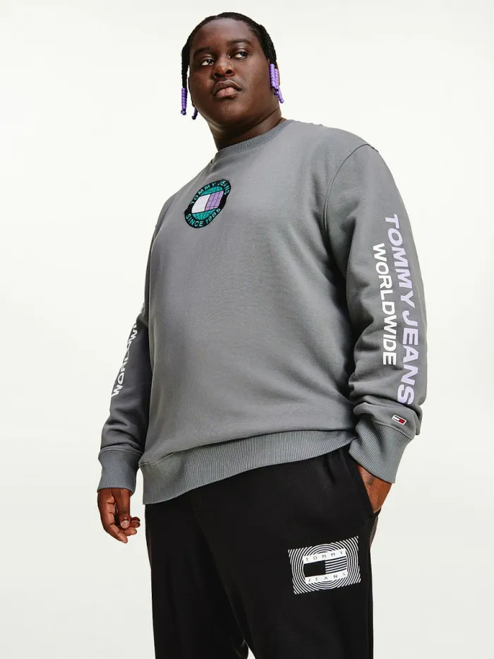 Tommy Hilfiger Plus Recycled Unity Sweatshirt Downtown Grey Mens Sweatshirts and Hoodies Gift Ideas Tommy Hilfiger Plus Recycled Unity Sweatshirt Downtown Grey Mens Sweatshirts and Hoodies Gift Ideas