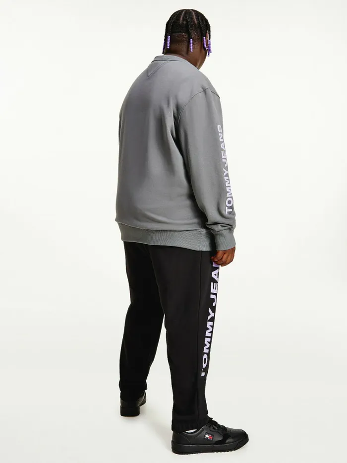Tommy Hilfiger Plus Recycled Unity Sweatshirt Downtown Grey Mens Sweatshirts and Hoodies Gift Ideas