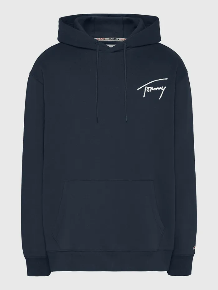 Tommy Hilfiger Plus Signature Logo Relaxed Fit Hoody Twilight Navy Mens Sweatshirts and Hoodies Sale Tommy Hilfiger Plus Signature Logo Relaxed Fit Hoody Twilight Navy Mens Sweatshirts and Hoodies Sale