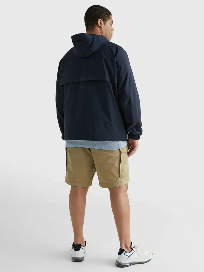 Tommy Hilfiger Plus Th Tech Warm Hooded Jacket Desert Sky Mens Coats and Jackets Gift for Friend