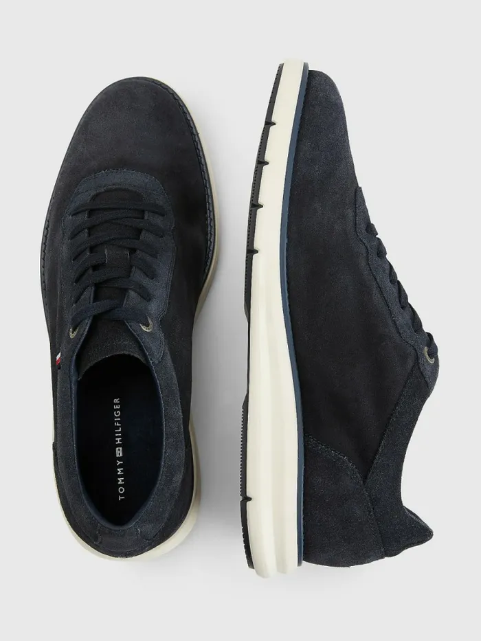 Tommy Hilfiger Premium Hybrid Suede Shoes Desert Sky Mens Casual Shoes Casaul
