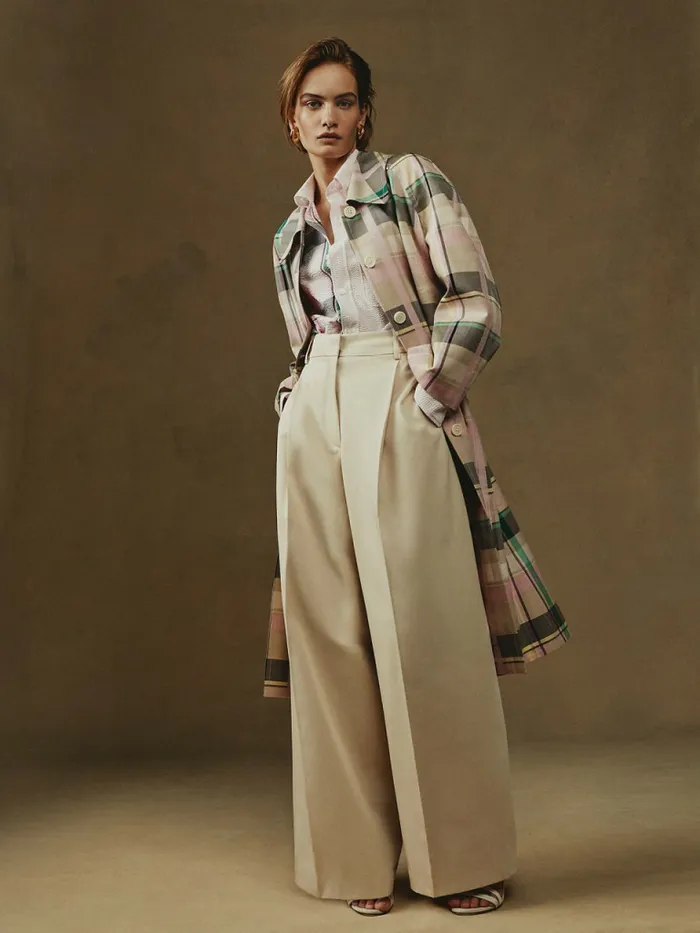Tommy Hilfiger Prep Crest Check Car Coat Light Pastel Pink Womens Coats and Jackets Cheap On Sale
