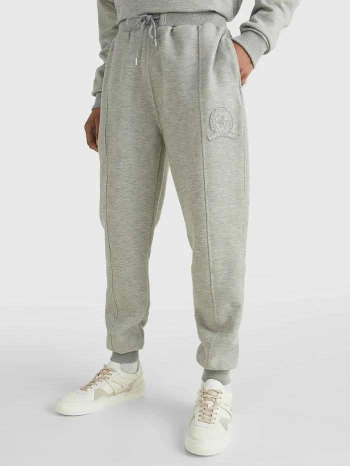 Tommy Hilfiger Prep Cuffed Piping Joggers Mid Grey Heather Mens Trousers