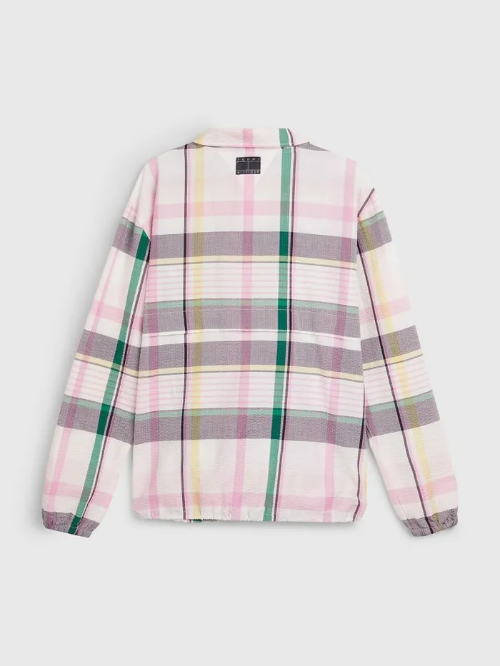 Tommy Hilfiger Prep Madras Check Popover Shirt Light Pastel Pink Mens Shirts On Sale