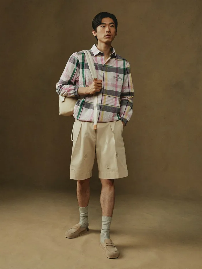 Tommy Hilfiger Prep Madras Check Popover Shirt Light Pastel Pink Mens Shirts On Sale