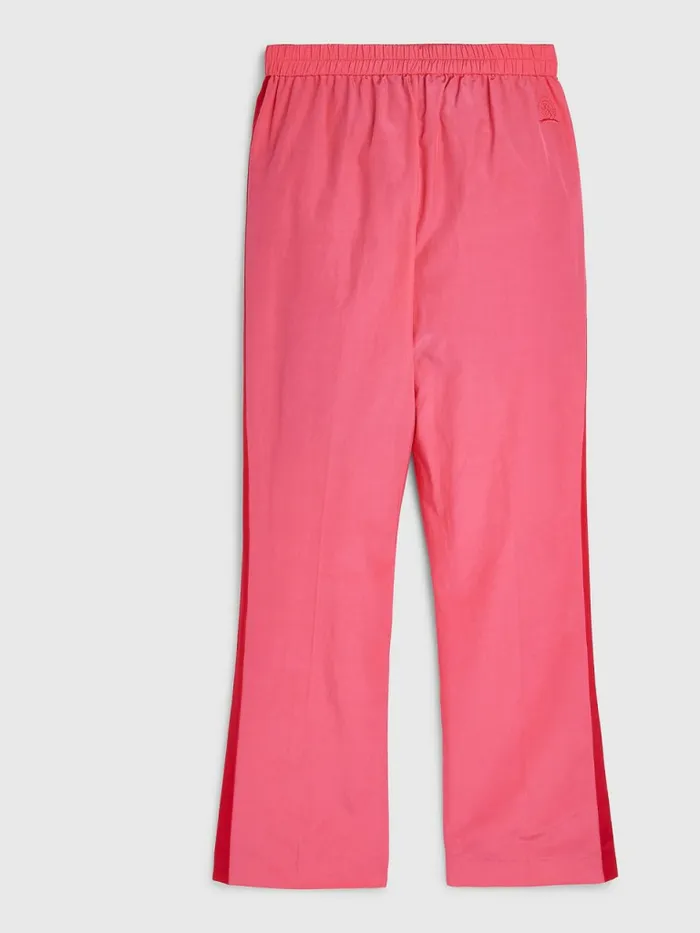Tommy Hilfiger Prep Relaxed Side Stripe Trousers Pink Splendor Womens Trousers
