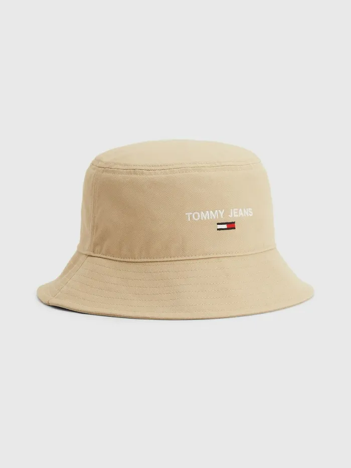 Tommy Hilfiger Pure Organic Cotton Logo Bucket Hat Savannah Sand Mens Hats and Scarves Gift Ideas Tommy Hilfiger Pure Organic Cotton Logo Bucket Hat Savannah Sand Mens Hats and Scarves Gift Ideas