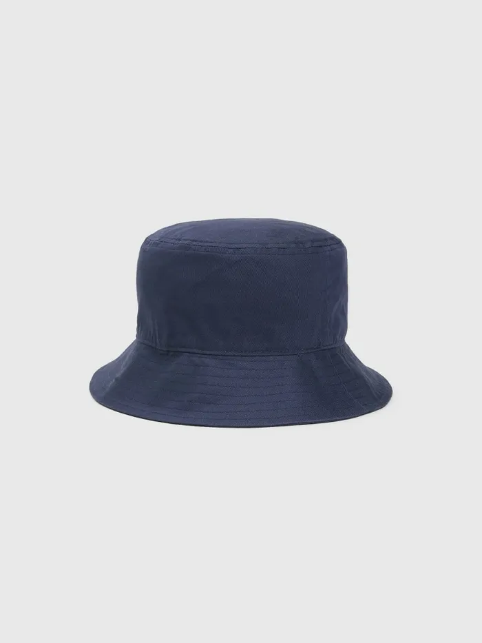 Tommy Hilfiger Pure Organic Cotton Logo Bucket Hat Twilight Navy Mens Hats and Scarves Cheap On Sale