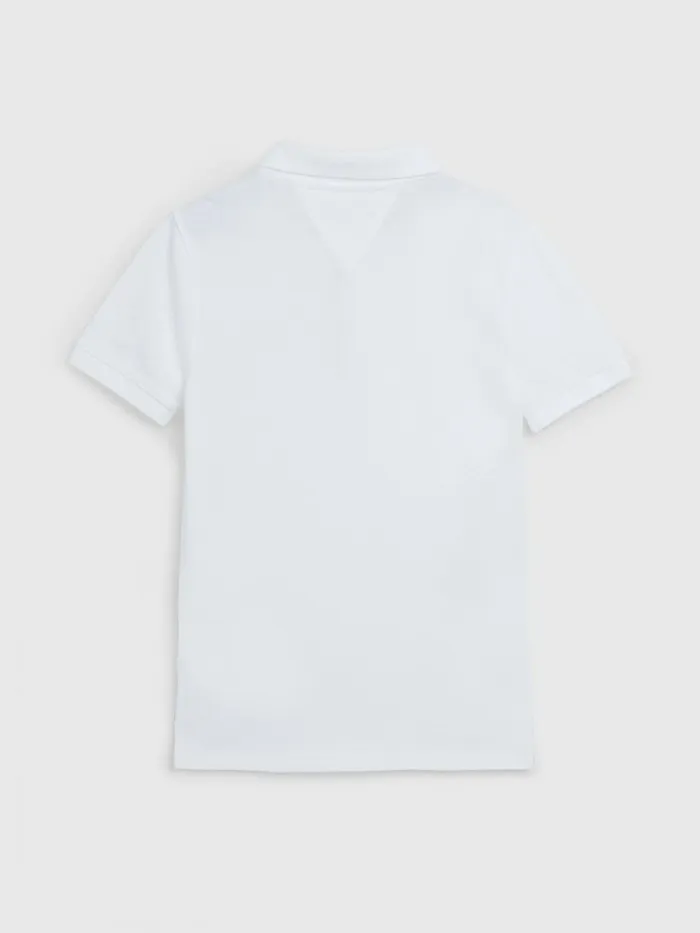 Tommy Hilfiger Pure Organic Cotton Polo White Boys TShirts and Polos Popular