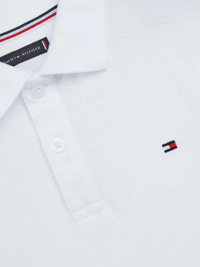 Tommy Hilfiger Pure Organic Cotton Polo White Boys TShirts and Polos Popular