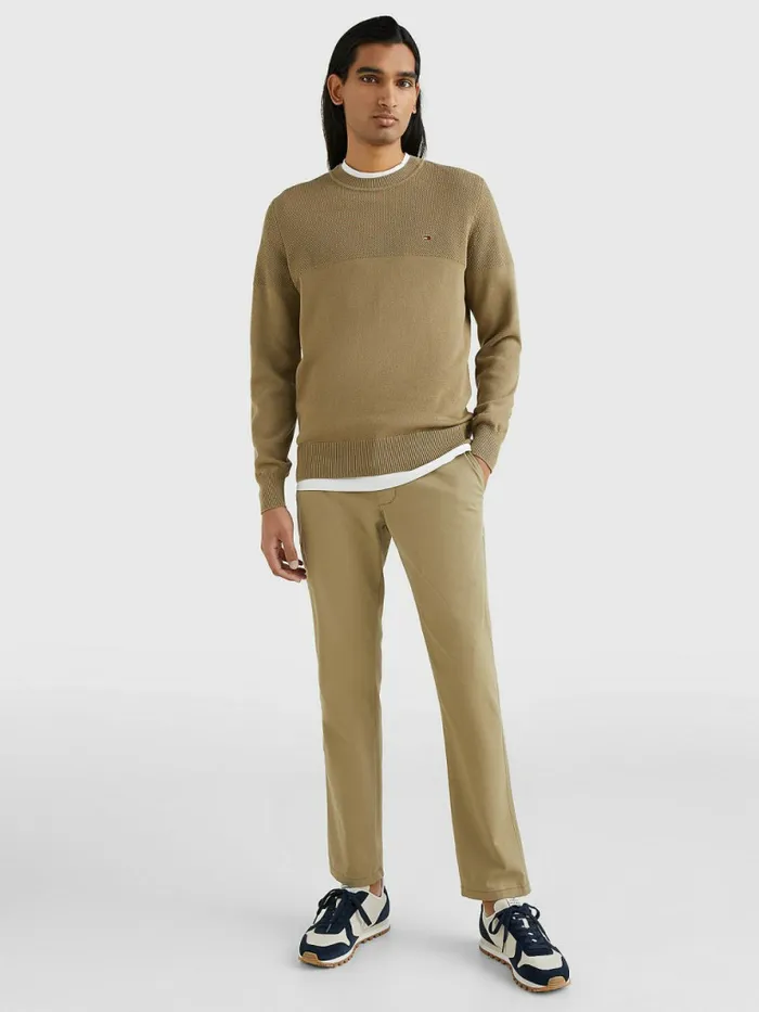 Tommy Hilfiger Pure Supima Cotton Flag Embroidery Jumper Woodridge Mens Knitwear Near Me
