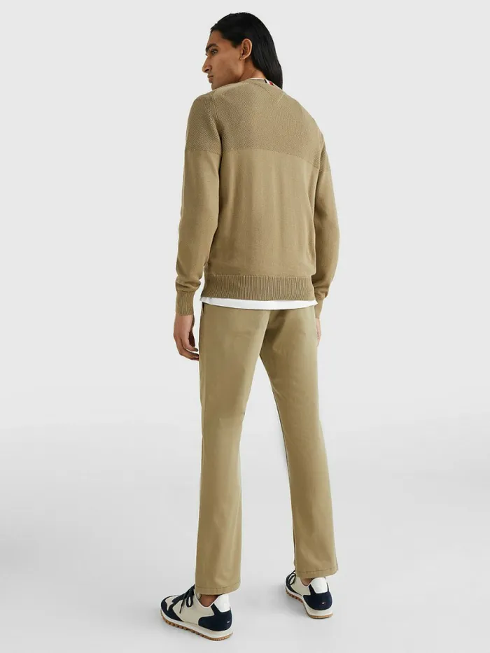 Tommy Hilfiger Pure Supima Cotton Flag Embroidery Jumper Woodridge Mens Knitwear Near Me