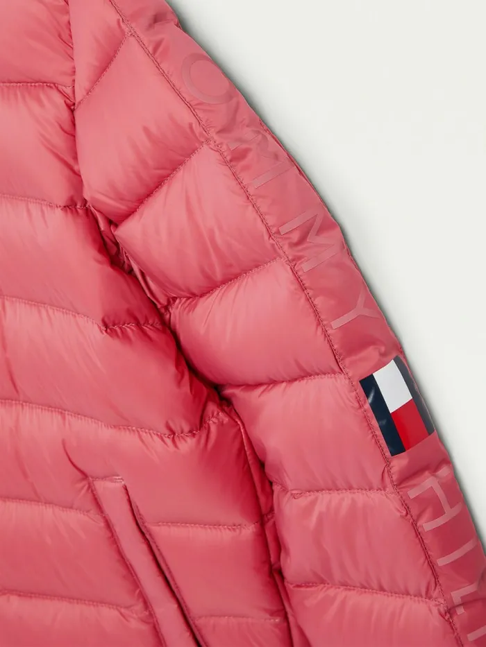 Tommy Hilfiger Recycled Down Jacket Deep Watermelon Girls Coats and Jackets Gift Ideas