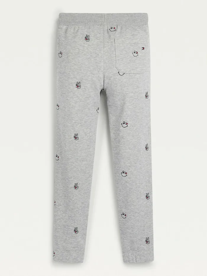 Tommy Hilfiger Recycled Embroidery Joggers Light Grey Heather Girls Trousers Shorts and Skirts Gift 4 You